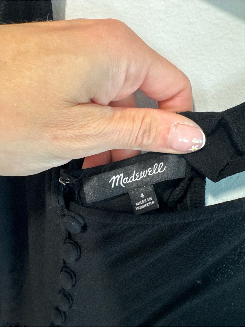 Madewell Black Sleeveless Flowy Button-Front Jumpsuit - Picture 7 of 10